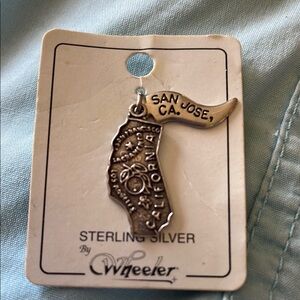 Wheeler Sterling Silver California San Jose Charm set